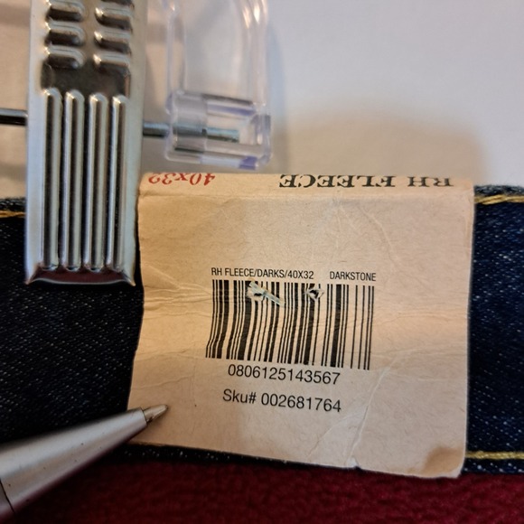 Red Head Brand Co. Fleece Lined Blue Jeans Mens Size 40x32 - NEW - Picture 13 of 15